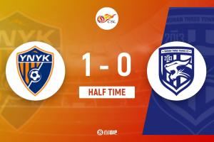 半场-云南玉昆1-0武汉三镇 罗竞远射破门邓涵文抽射造险