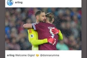 多纳鲁马社媒回应哈兰德：我们终于可以一起踢球了，兄弟！