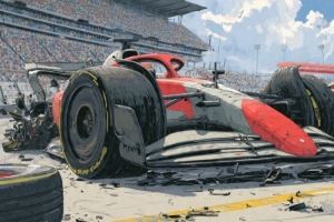 这把是恩怨局!特纳赛后发布破碎赛车的动态 随后又将其删除